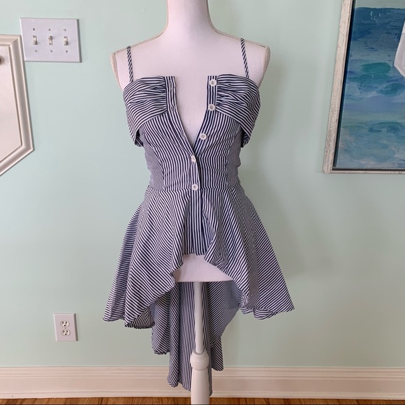 Love By Design Tops - 🏷️ LOVE by Design Striped High Low Hemline Top S